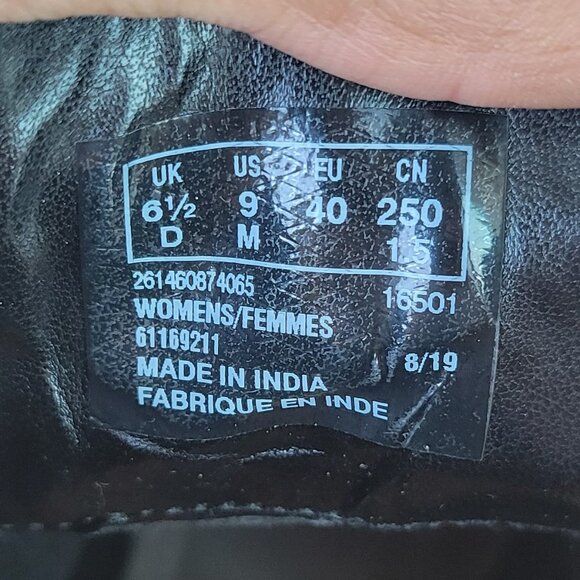 CLARKS Women's Hollis Jasmine Fashion Boot Black Leather - Picture 7 of 7